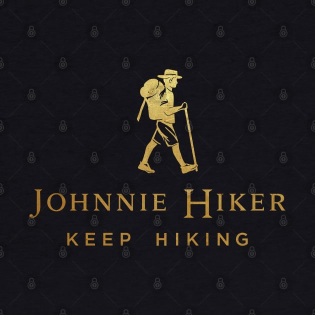 Johnnie walker hiking -Johnnie Hiker Keep Hiking Black Label by Dashu